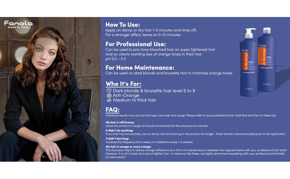 Fanola No Orange Shampoo - HairCareKey